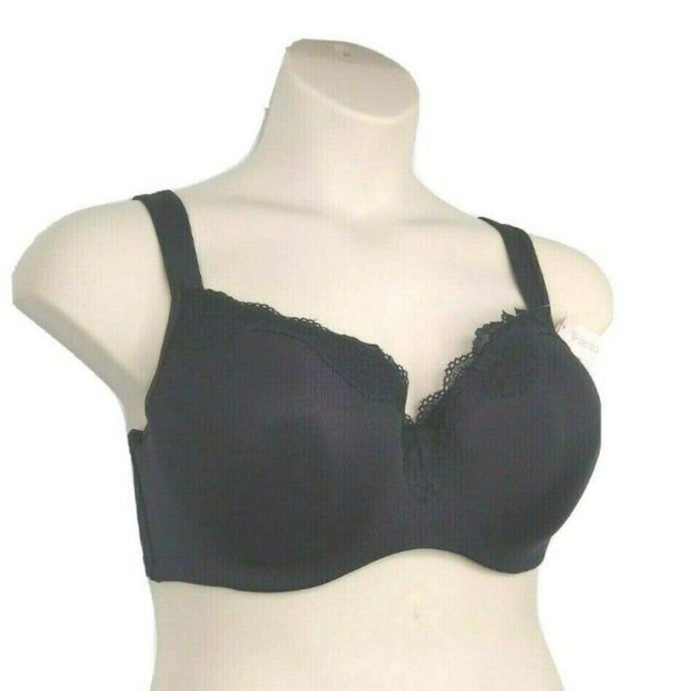 Cacique Bra Smooth Balconette U/W Size 40C Black